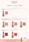INIKA Organic Lipstick shade guide